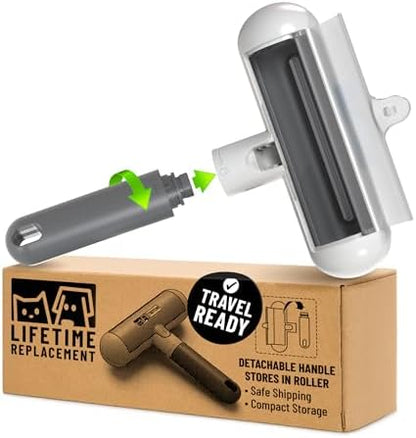Triton Pet Hair Removal Tool w/Fur Trapping Compartment, Gray/White by Triton