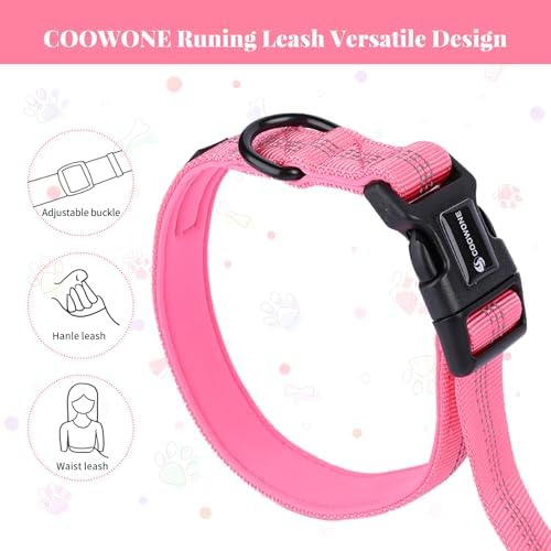 Heavy Duty Hands Free Multifunctional Dog Leash - Adjustable, Reflective, Waist Leash for Dog Walking, Running, Hiking - 5-7FT - Image 3