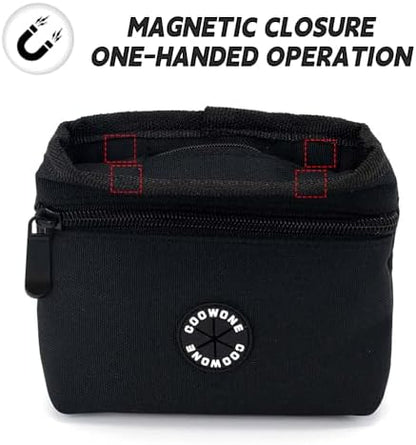 Dog Treat Pouch with Pet Training Clicker, Detachable Dog Puppy Training Treat Bag, 900D Oxford Cloth Magnetic Closure Small Dog Poop Bag Holder for Travel or Outdoor Use - Image 2
