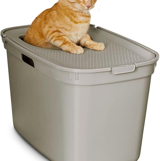 So Phresh Top-Entry Litter Box Tan 23.2" L X 15.4" W X 15" H