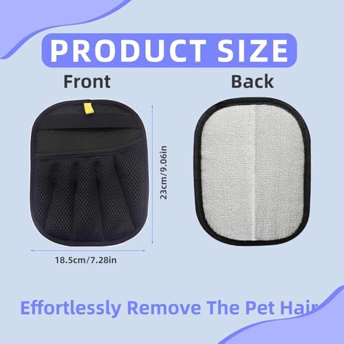 Pet Hair Removal Glove for Dogs & Cats, Upgraded Thickened Electrostatic Pet Hair Remover Glove, Reusable Magic Brush Pet Hair Remover Tool for Couch, Carpet, Car Seat(Black, 1 Glove) - Image 3