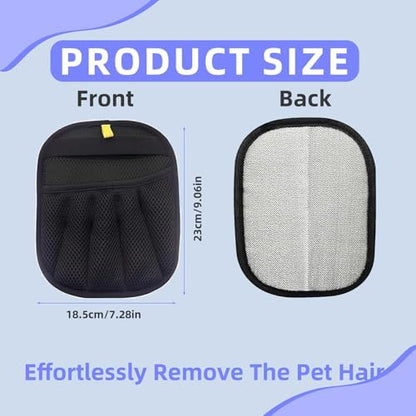 Pet Hair Removal Glove for Dogs & Cats, Upgraded Thickened Electrostatic Pet Hair Remover Glove, Reusable Magic Brush Pet Hair Remover Tool for Couch, Carpet, Car Seat(Black, 1 Glove) - Image 3