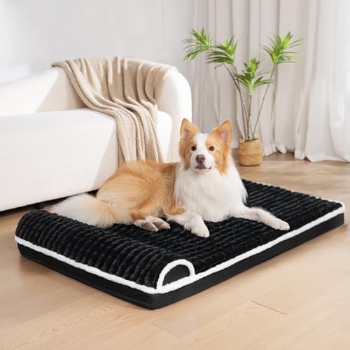 Orthopedic Large Dog Bed Pillow Pet Sofa Bed 56''X40'' Black - Image 2
