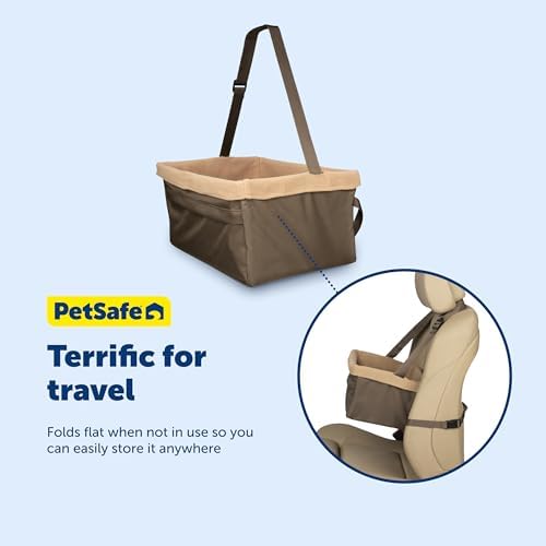 PetSafe Happy Ride Dog Booster Seat, Brown, Up to 18 lb - Image 6