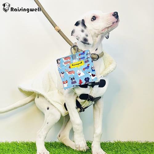 Dog Treat Pouch,Cotton Pocket Sized Training Holder, Hand Free Walking Funny Bag with Carabiner, Self-Closing Pet Feed Snack Reward, Behavior Aids for Puppy Travel or Outdoor Use（Dog Puzzle） - Image 6