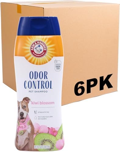 Arm & Hammer Deodorizing Dog Shampoo, Kiwi Blossom, 20 Fl Oz, 6-Pack by ArmHammer