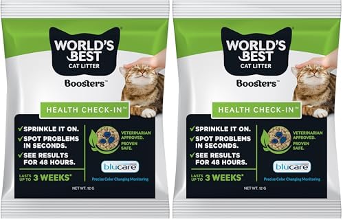 World's Best Cat Litter Boosters Health Check-in, 12g Packet, Pack of 2 by WorldsBestCatLitter