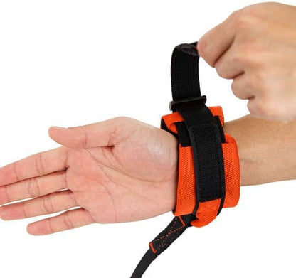 Gooby Easy Fit Wrist Band Surfer Leash - Orange, 6 FT - Comfortable Hands Free Leash with Elastic Band for Small, Medium and Large Dogs