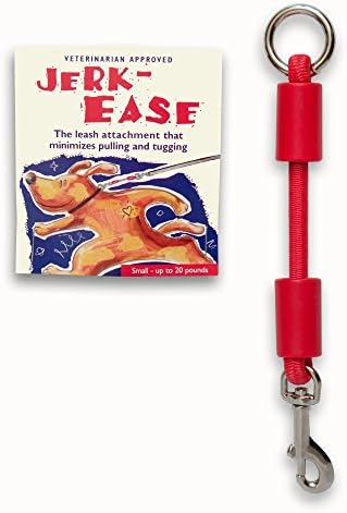 BUNGEE DOG LEASH EXTENSION – Patented Shock Absorber Attachment Protects You and Your Dogs – Works with ANY Leash & Collar or Harness – a MUST for Retractable Leashes – PICK SIZE/COLOR BELOW by Jerk-Ease