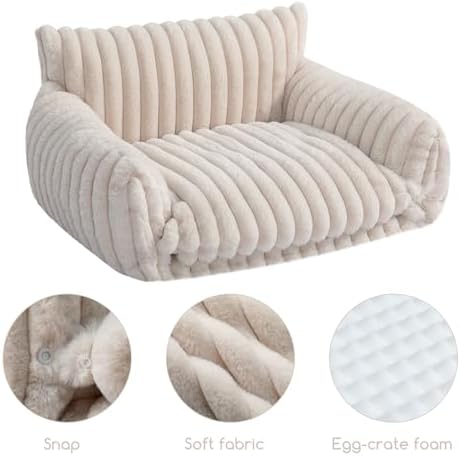 Hollypet Cat Bed Small Dog Orthopedic Couch Beds for Pets up to 20 lbs - Image 5