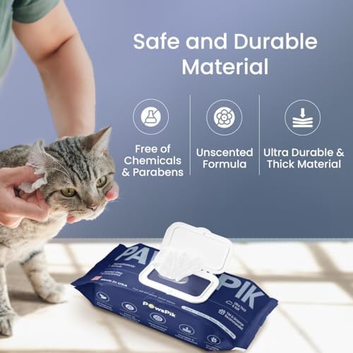 PawsPik Made in USA Premium Pet Wipes, Dog & Cat, Large, 100 Count - Image 4