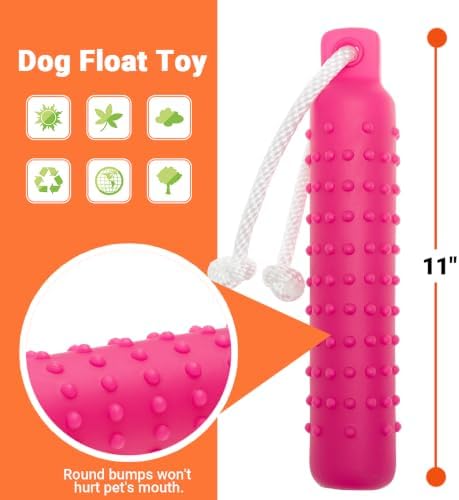 Dog Water Toys, 2 Pack Floating Bumper Fetch Toy Dummy - Image 2