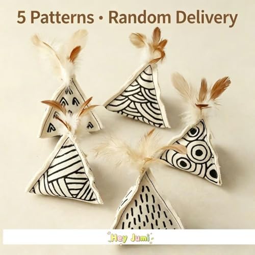 3Packs Cat Toys, Kicker Sticks with Catnip & Bell, Interactive Self-Play Teething Chew for Kittens & Indoor Cats, Durable Canvas Fetch Toys for Boredom & Exercise - Image 6