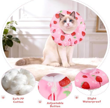 Cat Cone Collar Soft, Medium Waterproof Cat Recovery Collar - Image 3