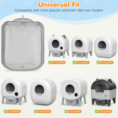 BKNOOU 2 Pack Self Cleaning Litter Box Waterproof Pads with 30 Liners - Image 6