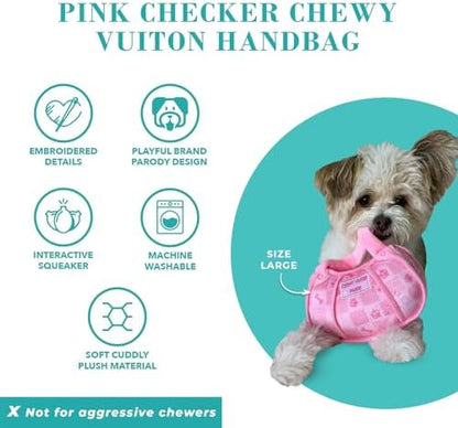 Haute Diggity Dog Chewy Vuiton Handbag Plush Dog Toy, Designer Parody Toy - Image 4