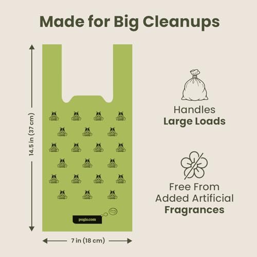 Pogi's Dog Poop Bags with Handles, Thick & Leak-Proof, Unscented, 300 Bags - Image 4