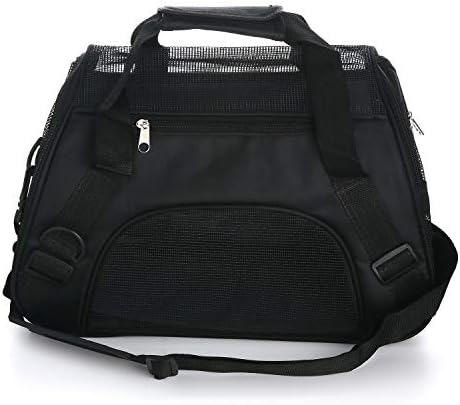 MuchL Pet Carrier Soft-Sided Carriers for Cat Carriers Dog Carrier for Small Medium Cats Dogs Puppies Pet Carrier Airline Approved Cat Dog Pet Travel Carrier (Medium,Black) - Image 4