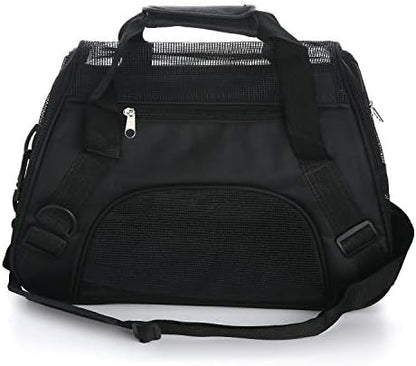 MuchL Pet Carrier Soft-Sided Carriers for Cat Carriers Dog Carrier for Small Medium Cats Dogs Puppies Pet Carrier Airline Approved Cat Dog Pet Travel Carrier (Medium,Black) - Image 4