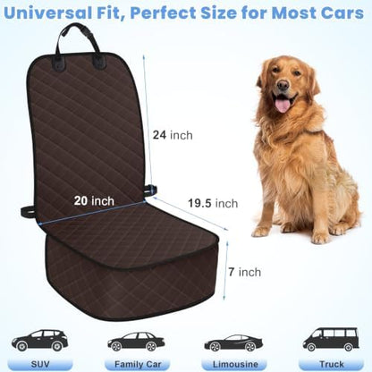 ELONGRIVER Dog Car Seat Covers, Waterproof Front Seat Cover - Image 7