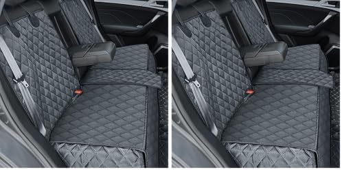 ANOSOSPECIAL Dog Car Seat Cover for Back Seat Cover,Non Stick Fur Rear Seat Protector for Pet,Nonslip Waterproof Durable Universal Fit Interior Backseat Covers for Auto Van SUV (Pack of 2) by ANOSOSPECIAL