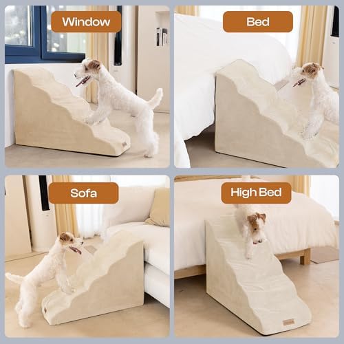 Miorun Dog Stairs Replacement Cover for 5-Step Foam Steps - Image 3