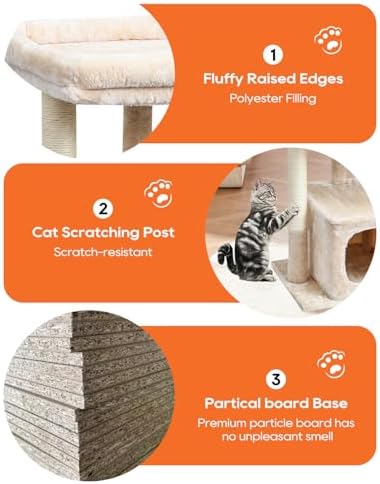SYANDLVY 27" Cat Tree for Indoor Cats, Activity Tower with Scratching Posts - Image 5