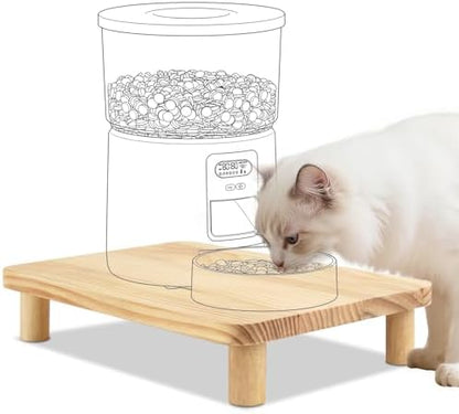 SZEE Cat Food Stand, Elevated Cat Feeder Stand for Automatic Feeder & Bowls by SZEE