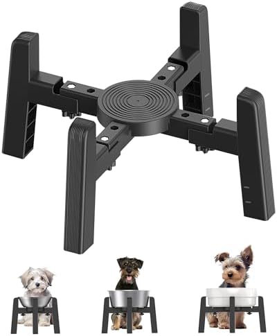 CZPET Dog Bowl Stand with Adjustable Width [Stand Only] by CZPET