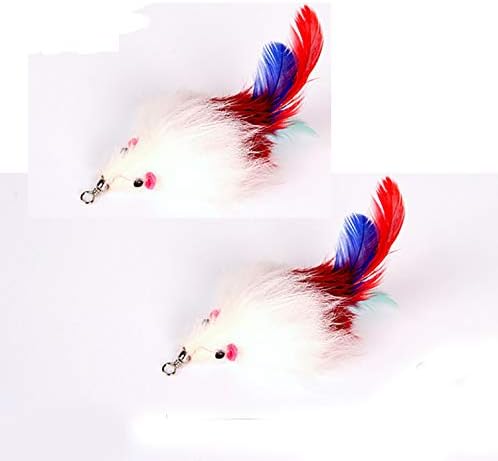 2 Pcs Cat Toys Variety Pack,Interactive Toys for Cats, Kitten Toys, Best cat Toys for Exercise, cat Toy Teaser Wand CT15-10 Mouse by Unknown