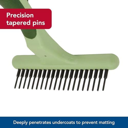 Coastal Pet Safari Double Row Undercoat Rake - Gentle Dematting and Deshedding Grooming Comb for Dogs - Image 3