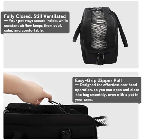 Dog Purse Carrier for Small Dog Cat up to 13lbs, Lightweight Pet Carrier - Image 5