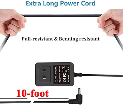 VHBW Replacement for Petsafe ScoopFree Litter Box Power Cord 10Ft Compatible with PetSafe Automatic Self-Cleaning RFA-516 PAL00-14243, PAL00-15342, PAL00-14242 Power Adapter - Image 4