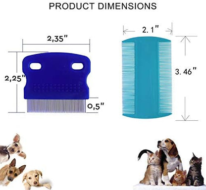 3 Pcs Pet Comb Tear Stain Remover Combs for Dogs, Dog Comb - Image 2