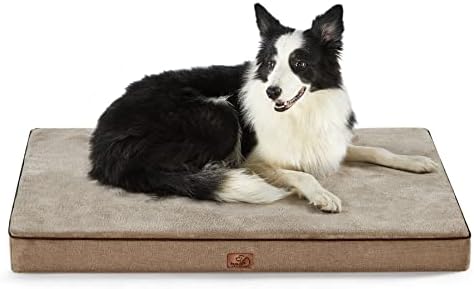 Bedsure Memory Foam Dog Beds Large Sized Dog, Orthopedic Crate Pads, 35x22 by BEDSURE