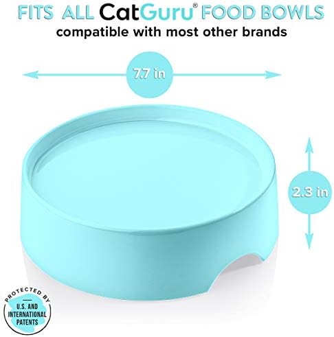 CatGuru Food Table for Cat Bowls, Elevated Feeding Station for Cat Food Bowl, Raised Stand for Pet Food and Water Bowls, Pet Feeder for Indoor Cats, Stress Free Stand for Pet Dishes or Plates (Aruba) - Image 3