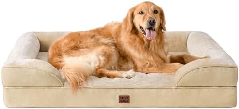 EHEYCIGA Orthopedic Extra Large Dog Bed, Waterproof Washable XL Pet Bed 44" by EHEYCIGA