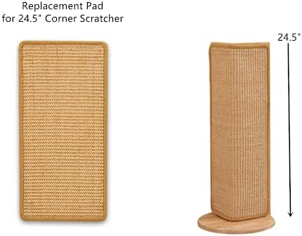 SHENGOCASE 4-Pack 11.8" x 23.6" Sisal Cat Scratching Mat Pad with Hook & Loop Tapes for Wall, Couch, Window Perch, Cat Wall Furniture - Image 6
