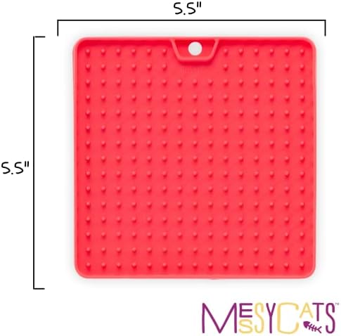 Messy Mutts and Cats Reversible Lick Mat, 5.5 Inch, Slow Feeder, Watermelon - Image 3