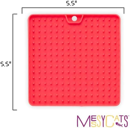 Messy Mutts and Cats Reversible Lick Mat, 5.5 Inch, Slow Feeder, Watermelon - Image 3