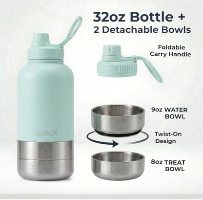Portable Dog Water Bottle 32oz Insulated Travel Bottle for Small Dogs - Image 2