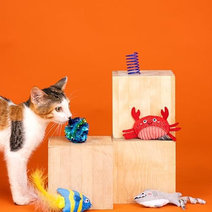 Fringe Studio 6PCS Multipack Cat Toy Set Water You Waiting for?, Pet Shop Collection (610022) - Image 3