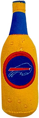 Best Plush CAT Toy - NFL Buffalo Bills Complete Set of 3 Piece Cat Toys Filled with Fresh Catnip. Includes: 1 Helmet Cat Toy, 1 Football Cat Toy with Feathers & 1 Beer Bottle. Beautiful Team Logos - Image 5