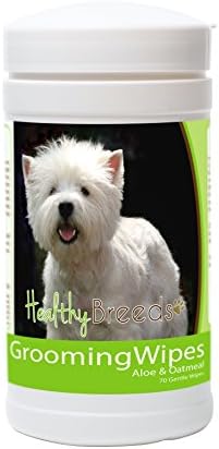 Healthy Breeds West Highland White Terrier Grooming Wipes 70 Count by HealthyBreeds