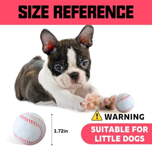 X-Small Dog Tennis Balls Dog Toys Ball 1.72" Pack of 6, Fit Ball Launchers - Image 2