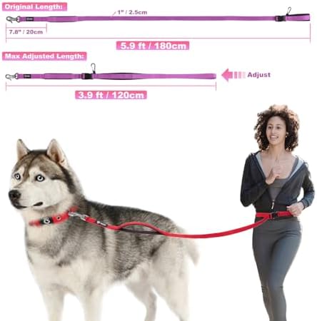 TSPRO 3-in-1 Heavy Duty Tactical Hands Free Dog Leash, Dual Padded Handles - Image 5