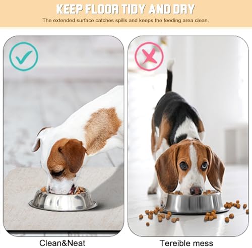 Dog Food Mat for Floors Waterproof Quick Dry Pet Placemat Cat Feeding Bowls Mats for Food and Water, Eco-Friendly Dog Accessories Diatomite Pets Supplies 16" X 24" - Image 3
