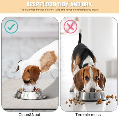 Dog Food Mat for Floors Waterproof Quick Dry Pet Placemat Cat Feeding Bowls Mats for Food and Water, Eco-Friendly Dog Accessories Diatomite Pets Supplies 16" X 24" - Image 3