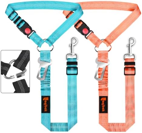 Laqibak Removable Dog Seat Belt Harness for Car, 3 in 1 Pet Seatbelt Leash by laqibakProductcollection
