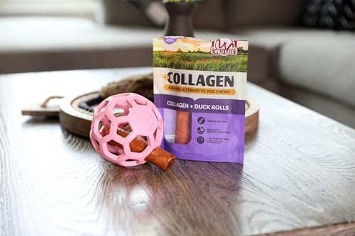 JW Pet HOL-ee Roller Dog Puzzle Ball, Medium 4.5in, Natural Rubber, Pink - Image 5